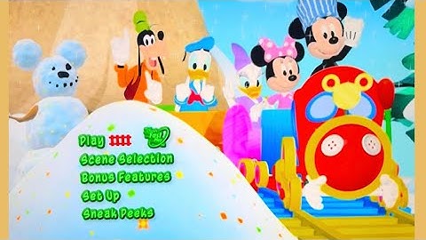 Mickey Mouse Clubhouse CHOO CHOO EXPRESS DVD Menu Walkthrough.