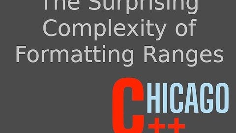 The Surprising Complexity of Formatting Ranges