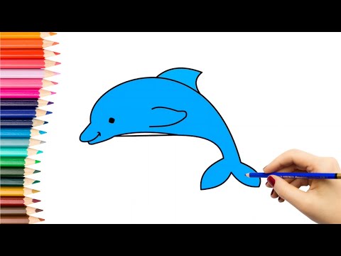 Video: Kaip Nupiešti Delfiną Jūroje