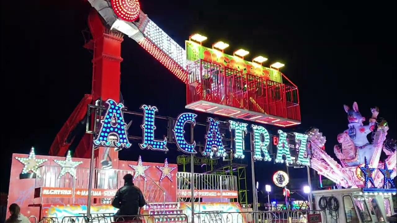 Feria de atracciones, Valencia 2022 2023. Alcatraz en 4K a 60FPS
