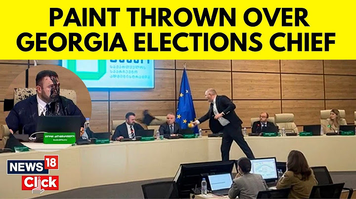 Georgia News | Paint Thrown Over Georgia Elections Chief As Ruling Party Victory Confirmed | N18G