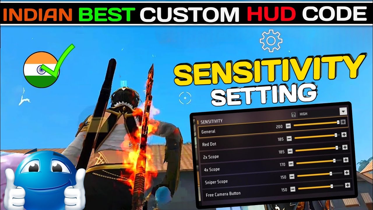 Hud Keycode BEST 3FINGER CUSTOM HUD CODE SENSI IN ๐ฎ๐ณINDIAN SERVER - YouTube