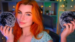 ASMR Up Close Mouth Sounds & Fluffy Covers (NO TALKING) w/ Delay