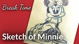 FUN ART - Sketching a Favorite Mouse #minnie #disney #funart screenshot 2