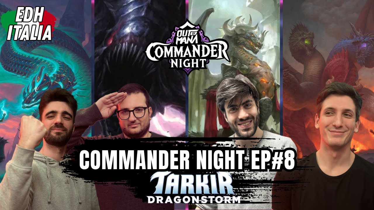 Commander Night #8 | Teval vs Korvold vs Tiamat vs Crosis | EDH Italy