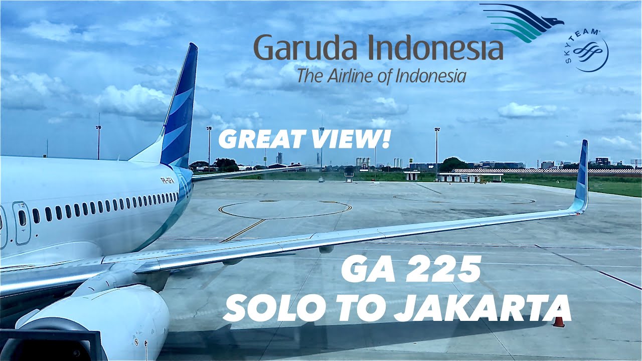 GARUDA INDONESIA GA225 FLIGHT EXPERIENCE || SOLO TO JAKARTA || Great Cloudy View & Enjoyable Flight