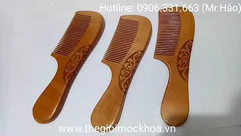 Lược gỗ đào tự nhiên chống tĩnh điện tóc, lược gỗ đào tự nhiên - www.thegioimockhoa.vn
