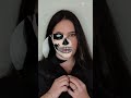 Make de caveira  skull makeup shorts halloween