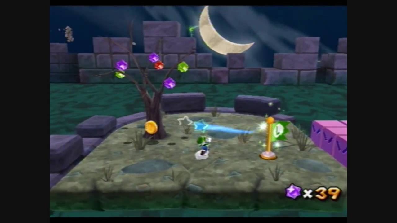 Super Mario Galaxy 2 - Boo Moon Galaxy - Green Star 2 - YouTube