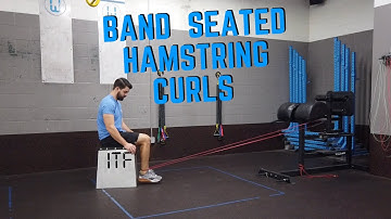 Seated Hamstring Curls with Resistance Band