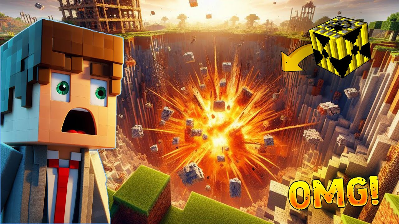 This TNT can Destroy the EARTH in Minecraft Super Destructive TNT