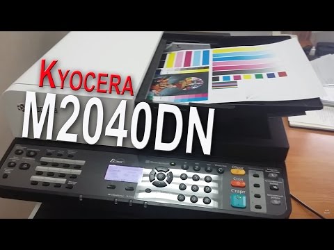 Kyocera M2040DN Первое включение Двухстороннее копирование Добавление бумаги