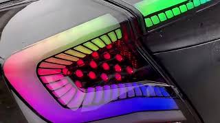  Led Tail Lights Assembly For 10th Gen Honda Civic Sedan 20162021rgb