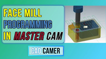 FACE MILLING Programming in MASTER CAM #CAM #CNC #FaceMill #cncprogramming