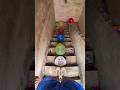 👣🎈💥Challenge the staircase obstacle course and pop the colorful balloons!#shorts