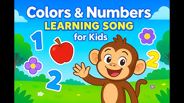 🌈 Colors & Numbers Learning Song for Kids | Counting 1–10 with Milo the Monkey 🎶🐵