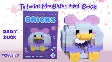 MAINAN MURAH BALOK MINI LEGO BRICKS NANO BLOCKS MAKE A WISE LIFE DONUT SERIES W2602-28 DAISY DUCK