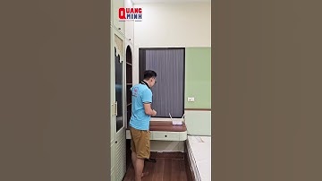 Cửa 2in1 Quang Minh hiện đại, gọn gàng, thẩm mỹ #cua2in1 #remtoong #cualuoiquangminh #home #remcua