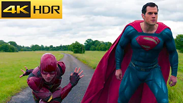 Race. Flash vs Superman | Justice League 4k HDR