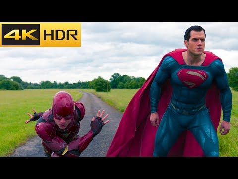 Race. Flash vs Superman | Justice League 4k HDR