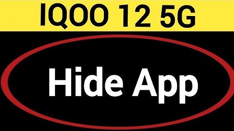 how to hide app IQOO 12 5G, App hide kaise kare