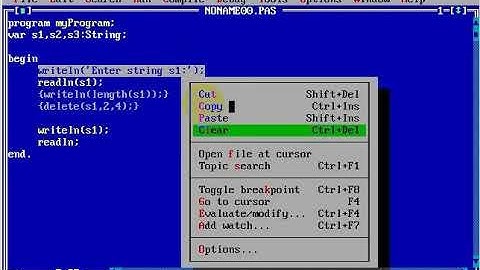 Turbo Pascal Programming  #42 Strings
