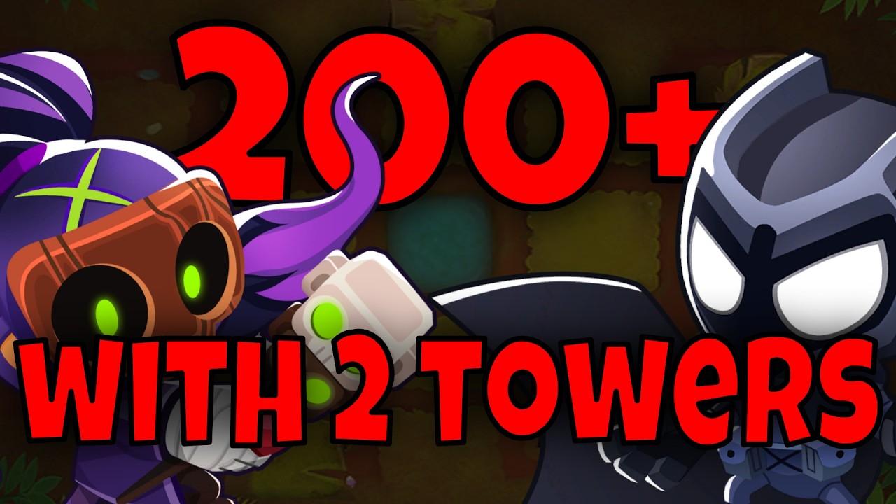 CRUSHING Round 200 With ONLY 2 Towers in BTD6