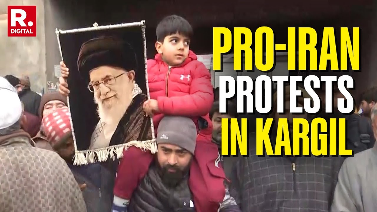 Iran Protests: Massive Rally In Kargil In Support of Ali Khamenei's Regime