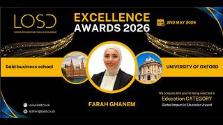 LOSD Excellence Awards | Farah Ghanem | Oxford | May 2026