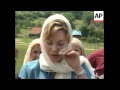 Queen Noor at Srebrenica graves