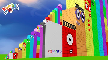 New Meta Numberblocks Standing Tall StepSquad 1 VS 17 VS 17000VS 1700000 Numberblocks NumbersPattern