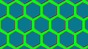 Free Hexagon Transitions Motion Graphic on Green Screen for Youtube