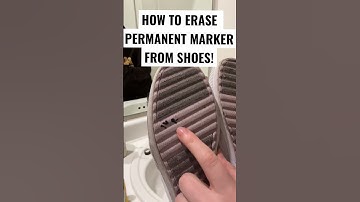 how to erase permanent marker from shoes