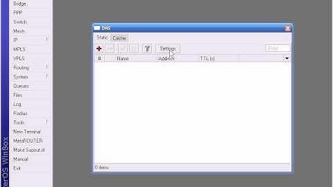 VIDEO FAZENDO UM CACHE DE DNS NO MIKROTIK