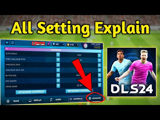 Dream League Soccer 2024 Setting A to Z | DLS 24 Setting class=