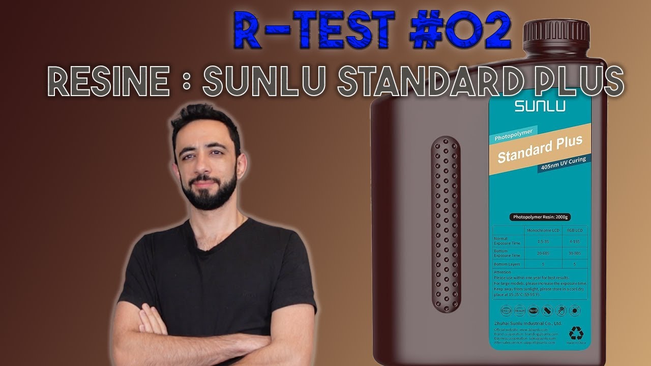 Test de résine : SUNLU STANDARD PLUS R-TEST #02 