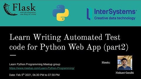 Learn Writing Automated Test in Python (part 2) | Learn Python Programming meetup | Meetup 18