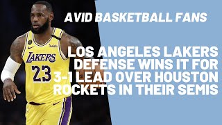 Lakers Defense wins it for 3-1 Lead over Rockets - Sept. 10, 2020