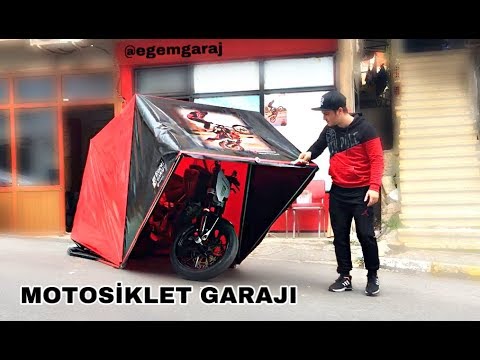 portatif motosiklet garaji youtube