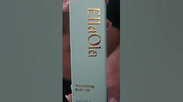 Trying the new Ella ola belly oil 💖.