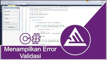 Cara Menampilkan Error Validasi Menggunakan List | C# Indonesia