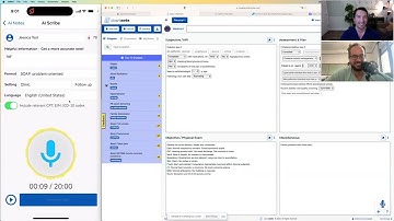 Chartnote AI Scribe Demo -- The Physician Syndicate