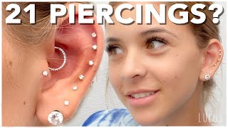 21 Piercings In ONE DAY INSANE