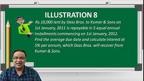 CA FOUNDATION: Principles & Practice of Accounting: AVERAGE DUE DATE