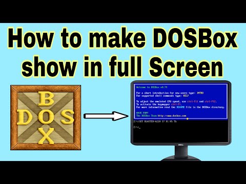 How to make DOSBox show in Full Screen in Windows7/8/10 in Kannada @techlifeinkannada