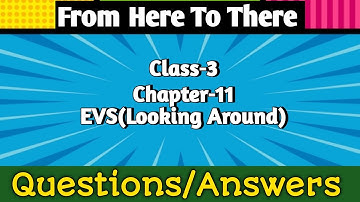 From Here to There Class‐3 Chapter‐11 EVS Question-Answers @NCERTTHEMIND