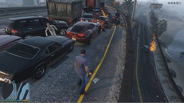 GTA 5 Michael Bridge Explosion