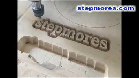 Stepmores CNC Router 1212 MDF 3D words engraving