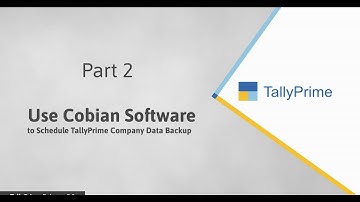 How to Schedule TallyPrime Company Data Backup Using Cobian Backup Software? |4qs| Tally
