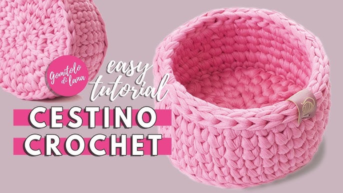 Finger Knit Basket - Knit Without Needles! 